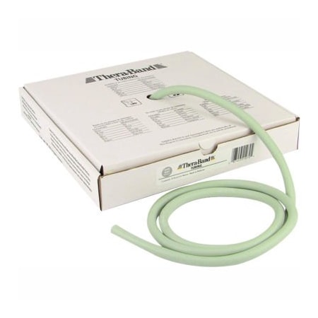 Fabrication Enterprises Thera-Band Latex Exercise Tubing, Silver, 25' Roll/Box 10-1316